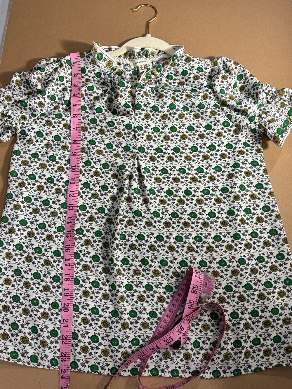 MAX STUDIO RUFFLE TRIM PULLOVER TOP - Picture 4 of 13